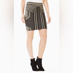 BCBGMaxAzria metallic gold Skirt like new